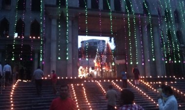 तपोवन मंदिर में मनाया गया दीपोत्सव