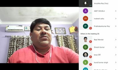 वेबीनार के माध्यम से झारखंड ऊर्जा विकास श्रमिक संघ के सदस्यों ने की बैठक