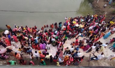 करनौती ग्राम में दिखी छठ की अद्भुत छटा,लोक आस्था का चार दिवसीय महापर्व संपन्न