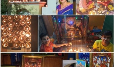 उत्तर प्रदेश वीरांगना ने प्रो. ऋतुजा सिंह बघेल के नेतृत्व में मनाया दीपोत्सव