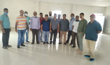 झारखंड प्रदेश शोंडिक संघ ने धर्मशाला निर्माण कार्य का लिया जायजा