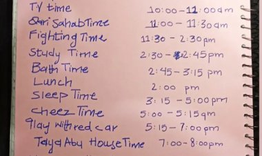 6 साल के बच्चे का यह टाइम टेबल आपको बचपन की याद दिला देगा