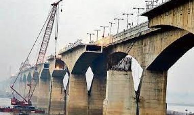 यास ने बाधित किया गांधी सेतु के पूर्वी लेन का निर्माण , पांच माह बाद ही हो सकेगा बाकी हिस्सों पर काम