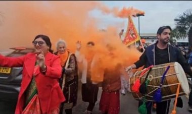 लंदन की गलियों में गूंजा जय श्री राम: कार रैली का मेगा आयोजन