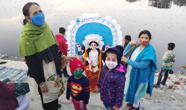 अनंतपुर-निवारणपुर जगधात्री पूजा समिति ने किया प्रतिमा विसर्जित