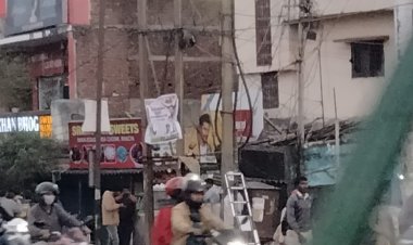 बिरसा चौक पर अतिक्रमण हटाने में भेदभाव करने का आरोप