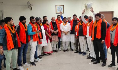 समाजसेवी रमेश पांडेय के नेतृत्व में युवाओं ने ली भाजमो की सदस्यता