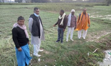 ओला वृष्टि होने से किसानों का फसल बर्बाद, उचित मुआवजा का मांग