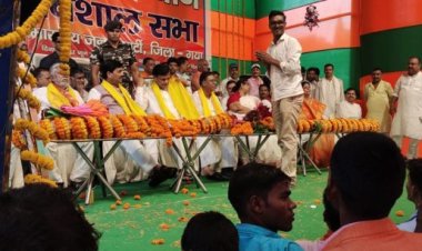 भाजपा मोदी सरकार के 8 साल पुरा होने पर योजनाओं को प्रति किया गया जागरूक