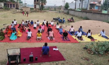 अखिल भारतीय विद्यार्थी परिषद मानपुर नगर इकाई के द्वारा तीन दिवसीय 8वें अंतरराष्ट्रीय योगा दिवस मनाया गया