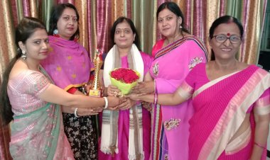 अंतर्राष्ट्रीय महिला दिवस पर भारती सिंह को किया गया सम्मानित