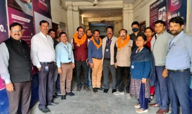 भारतीय स्टेट बैंक अधिकारी संघ के पदाधिकारियों ने विभिन्म शाखाओं का दौरा किया