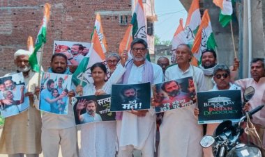 जय भारत सत्याग्रह मार्च निकाल कर मोदी सरकार के खिलाफ प्रदर्शन एवम् नुक्कड़ सभा का आयोजन हुआ