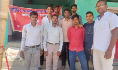 एवीबीपी के छात्रों द्वारा मानपुर में आमजनों के लिए शुद्ध शीतल पेयजल की किया व्यवस्था