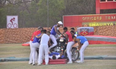 पासिंग आउट परेड की पूर्व संध्या पर मल्टी एक्टिविटी डिस्प्ले का आयोजन में दिखे अदभुत कारनामे