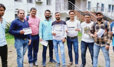 बीएड सत्र:-2021-23 द्वितीय वर्ष की परीक्षा समय पर होने से विद्यार्थियों में है खुशियों का माहौल