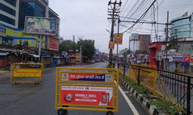 संपूर्ण लॉकडाउन में सड़कों पर पसरा सन्नाटा, कर्फ्यू सा माहौल