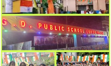 जीडी पब्लिक स्कूल में हर्षोल्लास के साथ मनाया गया देश का 77वाँ स्वतंत्रता दिवस