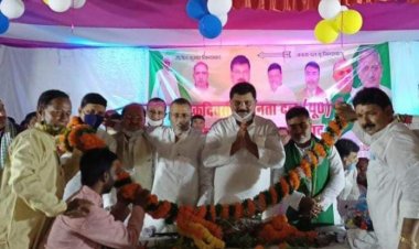 जदयू प्रदेश अध्यक्ष का व्यवसायिक प्रकोष्ठ जिलाध्यक्ष प्रकाश राम पटवा ने किया भव्य स्वागत