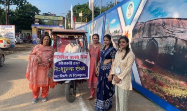 इनरव्हील क्लब ऑफ ओजस्वी गया ने ई-रिक्शा सौंपा, बूढ़े बुजुर्ग पिंडदानी ई रिक्शा से जाएंगे मंदिर