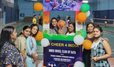 ओलंपिक खिलाड़ियों के लिए इनरव्हील क्लब ने बनाया सेल्फी प्वाइंट