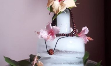 दादा के निर्देशन में पोतों ने बनाया बर्फ का शिवलिंग