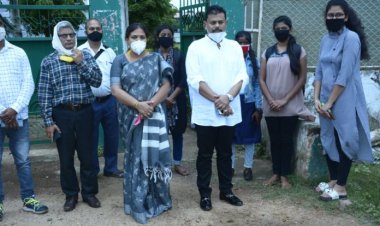 बिरसा कृषि विश्वविद्यालय के छात्रों की समस्यायों के समाधान के लिए प्रबंधन से मिले कांग्रेस विधायक और नेता