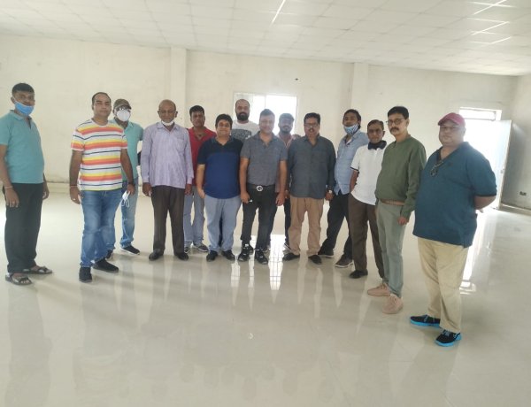 झारखंड प्रदेश शोंडिक संघ ने धर्मशाला निर्माण कार्य का लिया जायजा