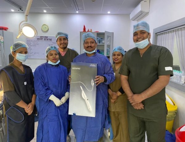 बाईपास सर्जरी का बेहतर विकल्प रोटाप्रो तकनीक से चिकित्सा अब राज अस्पताल में उपलब्ध