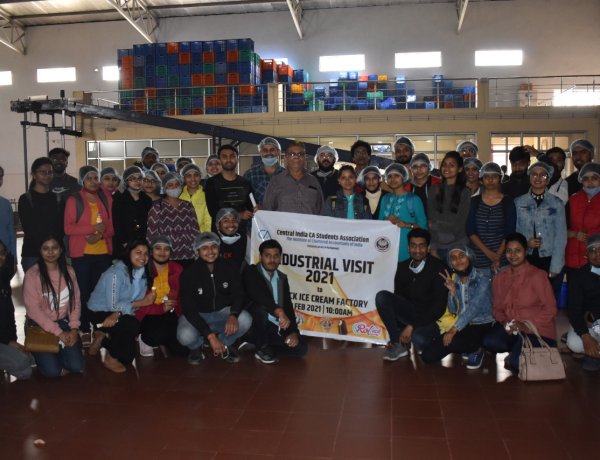 सीए स्टूडेंट्स के लिए इंडस्ट्रियल विजिट कार्यक्रम आयोजित