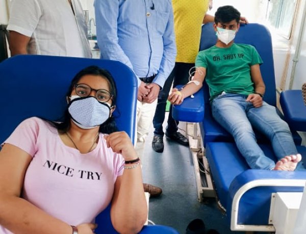 एफजेसीसीआई के रक्तदान शिविर में 20 यूनिट रक्त संग्रहित, 23 लोगों ने कराया एंटीबॉडी टेस्ट