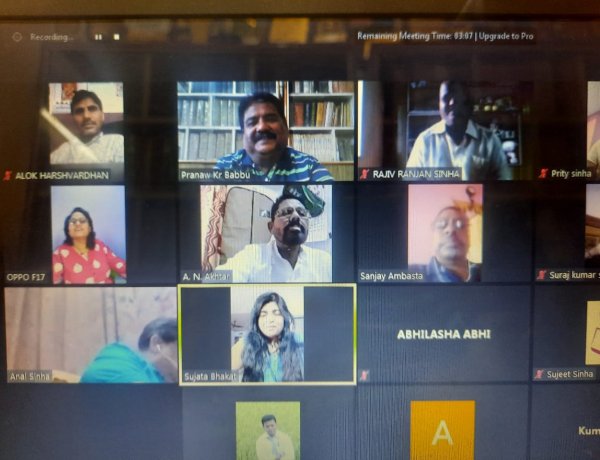 जन-मंच रांची रिवोल्ट की वर्चुअल मिटिंग में बोले