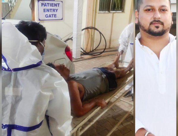 कोरोना संक्रमित मरीज को रोहित ने स्वयं अस्पताल पहुंचाकर पेश की मानवता की मिसाल