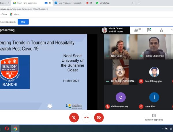 आरकेडीएफ विश्वविद्यालय में अंतरराष्ट्रीय वेबीनार आयोजित