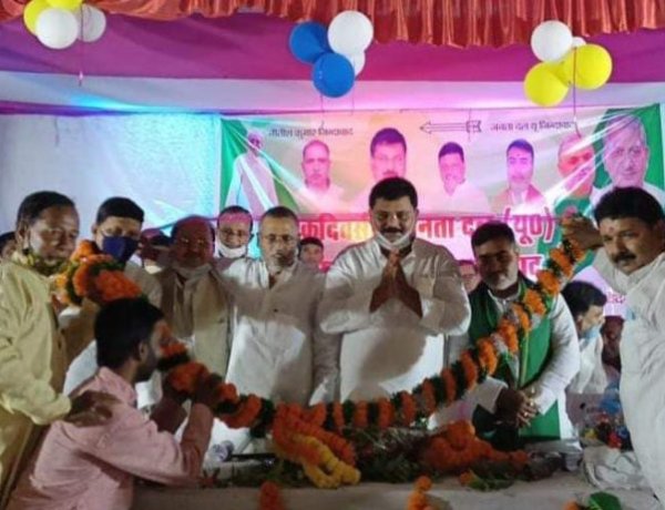 जदयू प्रदेश अध्यक्ष का व्यवसायिक प्रकोष्ठ जिलाध्यक्ष प्रकाश राम पटवा ने किया भव्य स्वागत