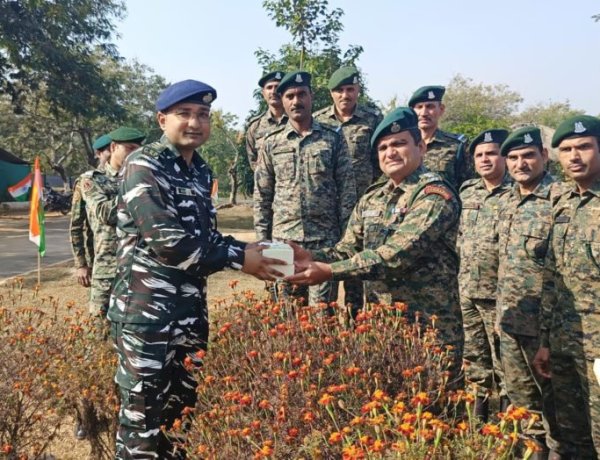 159 बटालियन सीआरपीएफ सी कंपनी ने बड़े धूम-धाम से मनाया गणतंत्र दिवस