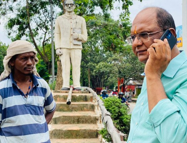 हरमू स्थित कार्तिक उरांव चौक के सौंदर्यीकरण के लिए उप महापौर ने की पहल