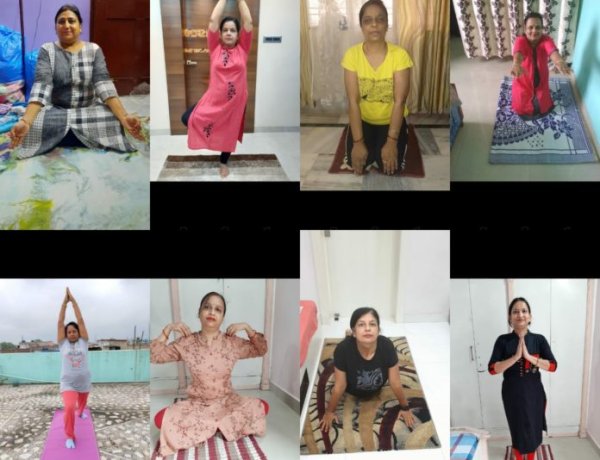 मारवाड़ी युवा मंच महिला जागृति शाखा ने मनाया योग दिवस