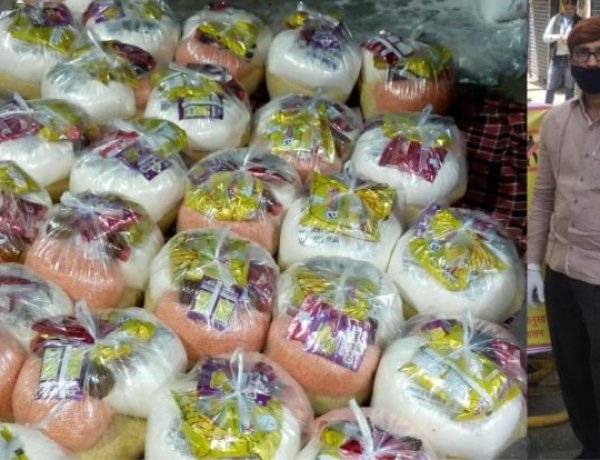 जरूरतमंदों के बीच रांची पब्लिक स्कूल प्रबंधन ने बांटे खाद्य सामग्री