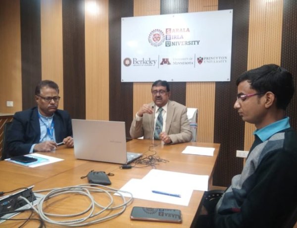 सरला बिरला विश्वविद्यालय में राष्ट्रीय गणित दिवस पर वेबिनार