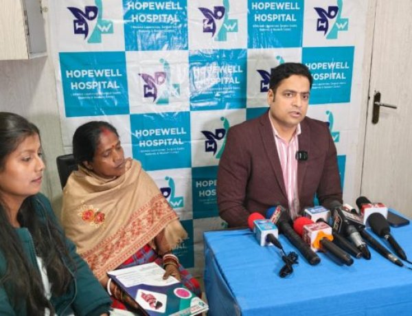 होपवेल अस्पताल में लेप्रोस्कोपिक सर्जरी से मरीज का सफल ऑपरेशन
