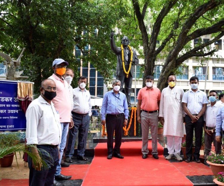 सीसीएल में डॉ.बाबा साहेब अम्‍बेडकर उद्यान का उद्घाटन, रक्‍तदान शिविर आयोजित