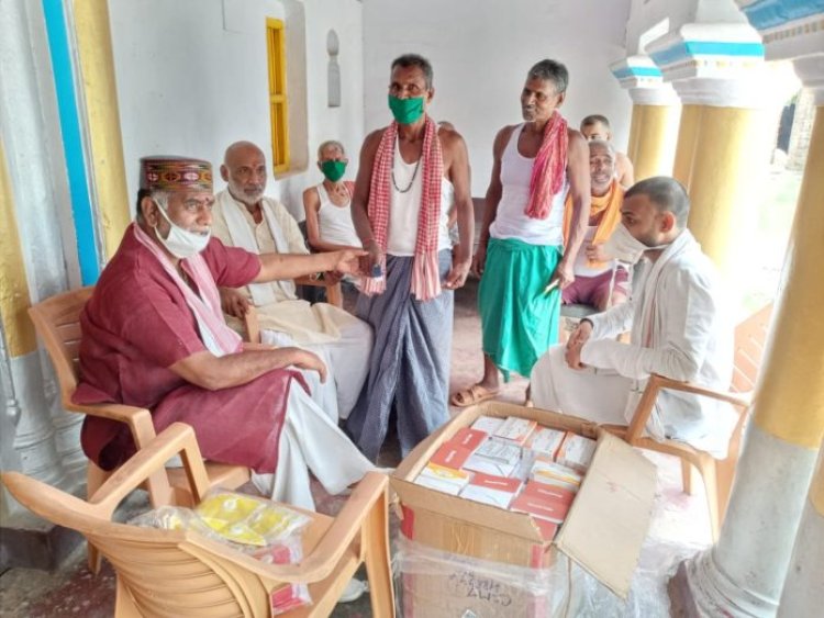 जिले के 5 गाँवो में ऑक्सीमीटर व दवा का नि:शुल्क वितरण