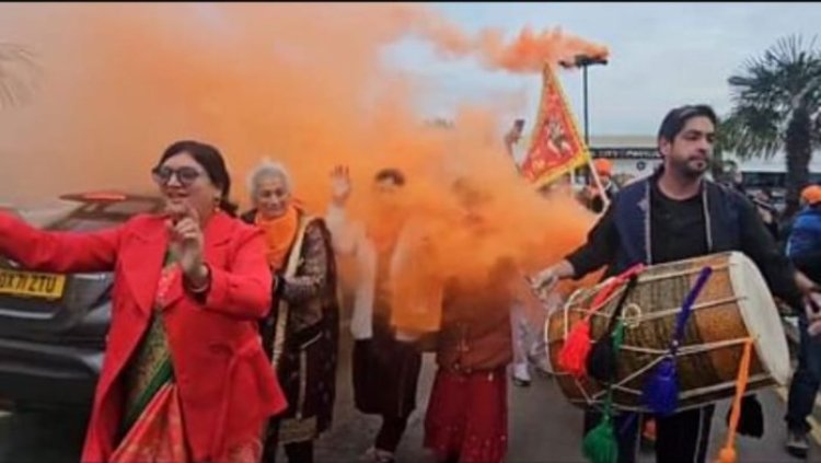लंदन की गलियों में गूंजा जय श्री राम: कार रैली का मेगा आयोजन