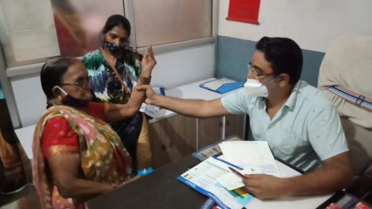 हड्डी रोग से संबंधित मरीजों का किया गया निशुल्क इलाज