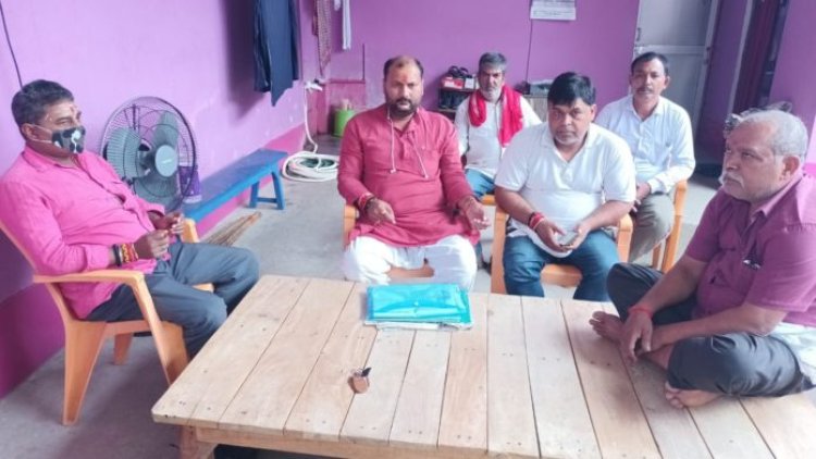 जाप पार्टी ने मानपुर की गिरती विधि व्यवस्था को लेकर बैठक किया