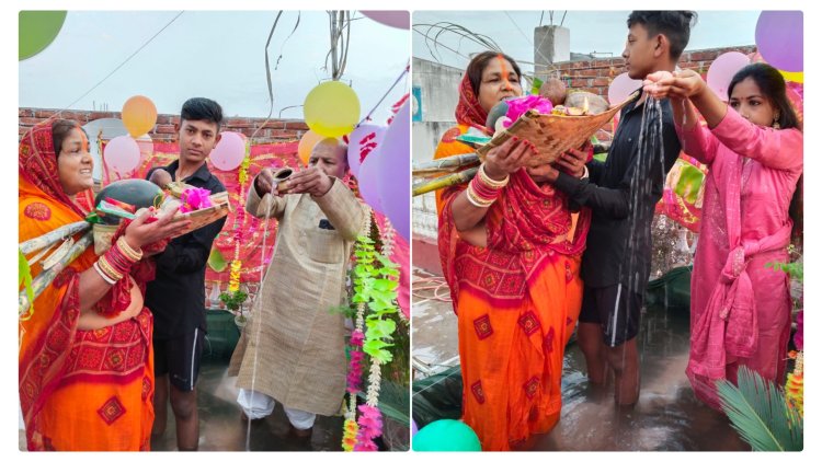 चैती छठ के अंतिम दिन छठव्रती ने उगते भगवान भास्कर को किया अर्ध्य अर्पण, चार दिवसीय छठ महापर्व का हुआ सम्पन्न