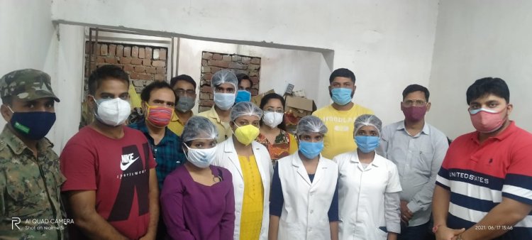 युवा रांची महानगर रामनवमी पूजा समिति का तीसरा वैक्सीनेशन कैंप