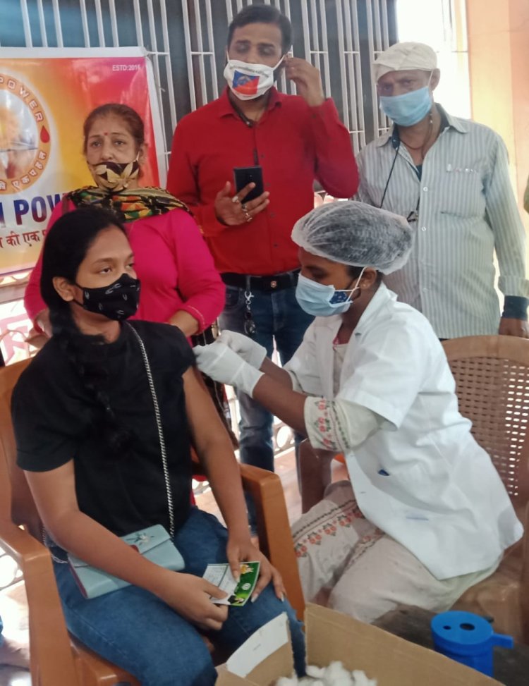“यूथ पावर” द्वारा वैक्सीनेशन कैंप आयोजित