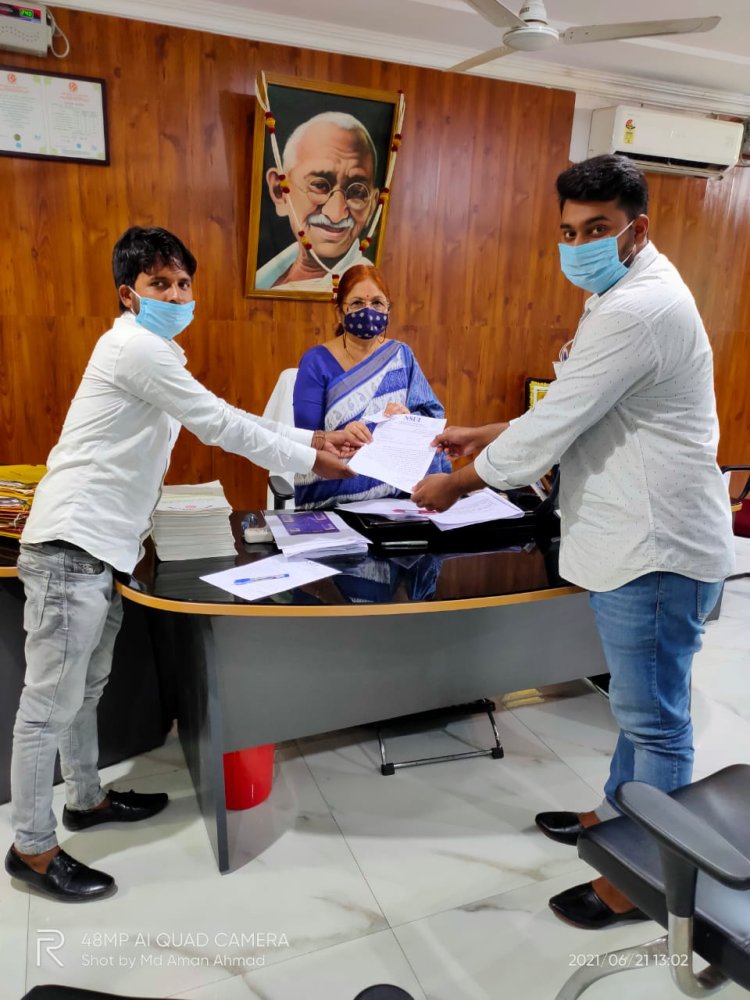 छात्रों की समस्याओं को लेकर कुलपति से मिला एनएसयूआई का प्रतिनिधिमंडल